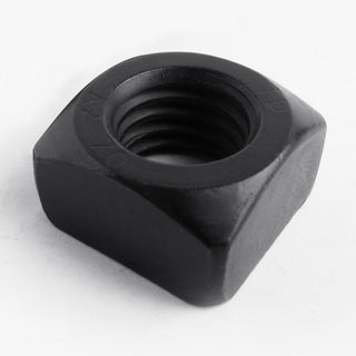 Chamfered square nuts DIN 557 A2-70 black stainless steel. Thick type Square Nuts. Manufactured from A2 304 Stainless Steel.