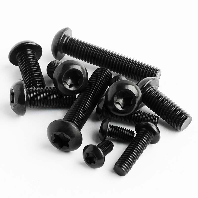 Black Stainless Steel Torx Button