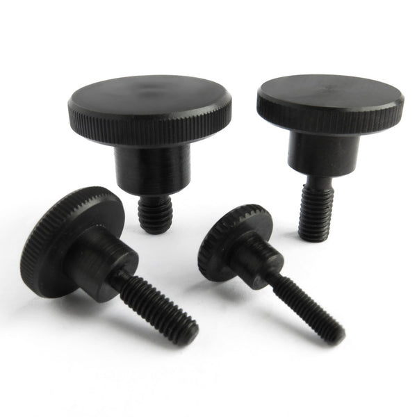 Black-Stainless-Steel - Knurl Thumb Screw High Type DIN 464