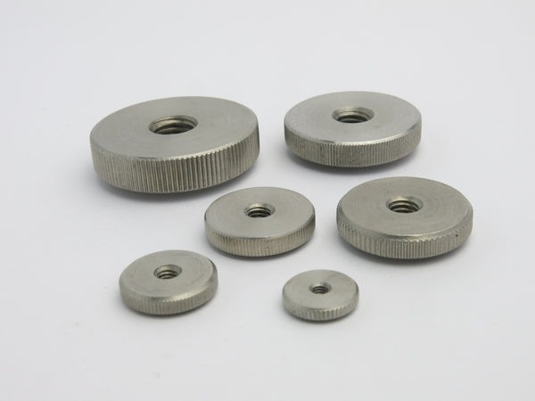 Stainless steel knurled thumb nuts