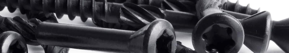 CB10 blacking process on black stainless steel decking screws
