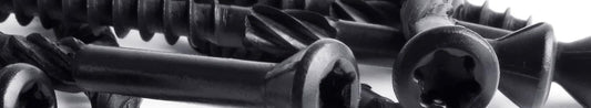 CB10 blacking process on black stainless steel decking screws