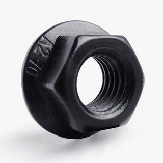 Black Stainless Steel Non Serrated Flange Nuts - A2-70 Stainless Steel Non Serrated Flange Nuts DIN 6923.