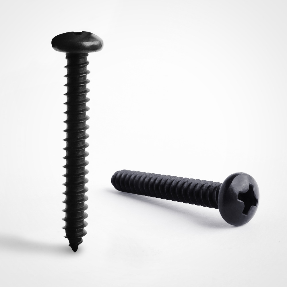 black tapping screws