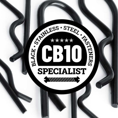 Black Stainless Steel R Clips
