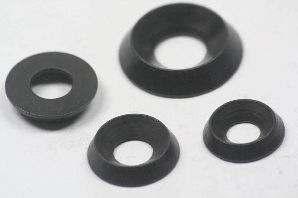 Black Stainless Steel Solid Machine Turned Cup Washers