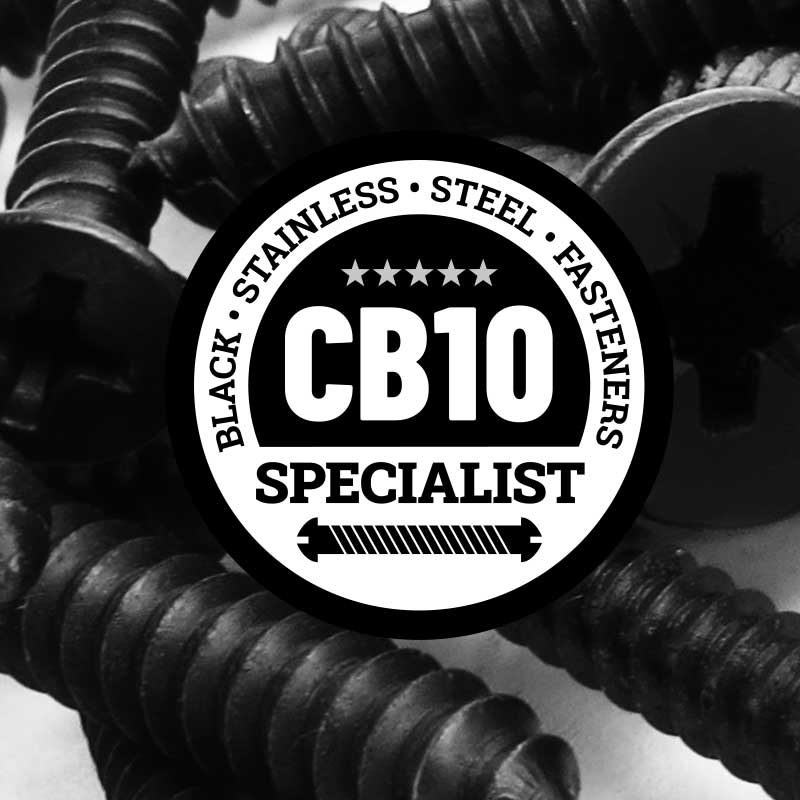 Black Stainless Steel Pozi Countersunk Chipboard Screw