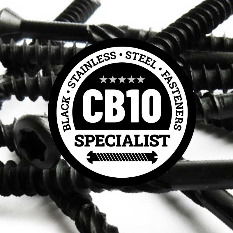 Black Stainless Steel Decking / Cladding Screws