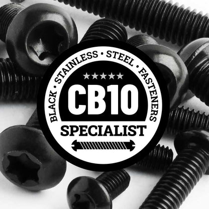Black Stainless Steel Torx Button