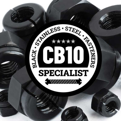 Black Stainless Steel Aerotight Locking Nuts