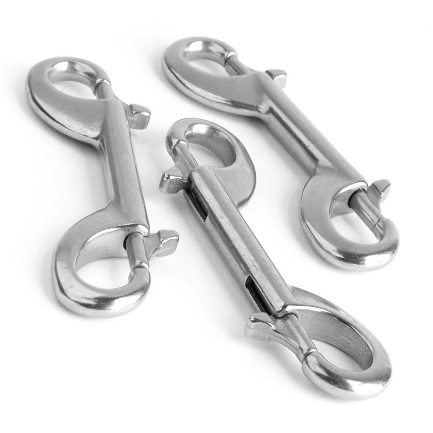 Carbolts double ended snap hook A4 (316 ) marine grade stainless steel