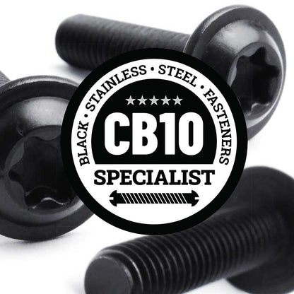 Black Stainless Steel Torx Button Flange