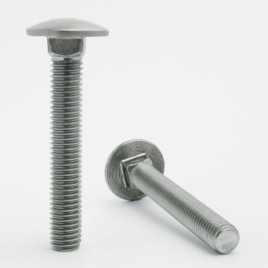 Metric Full Thread Carriage Bolts manufactured to specification DIN 603 available in a range of diameters and thread lengths