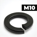 M10 Black Stainless Steel Spring Washers Rectangular Section