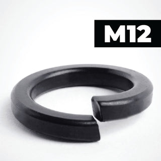 M12 Black Stainless Steel Spring Washers DIN 127
