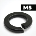 M5 Black Stainless Steel Spring Washers Rectangular Section