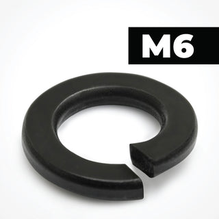 M6 Black Stainless Steel Spring Washers Rectangular Section
