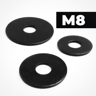 M8 Black Stainless Steel Flat Washers Penny Washers black washers