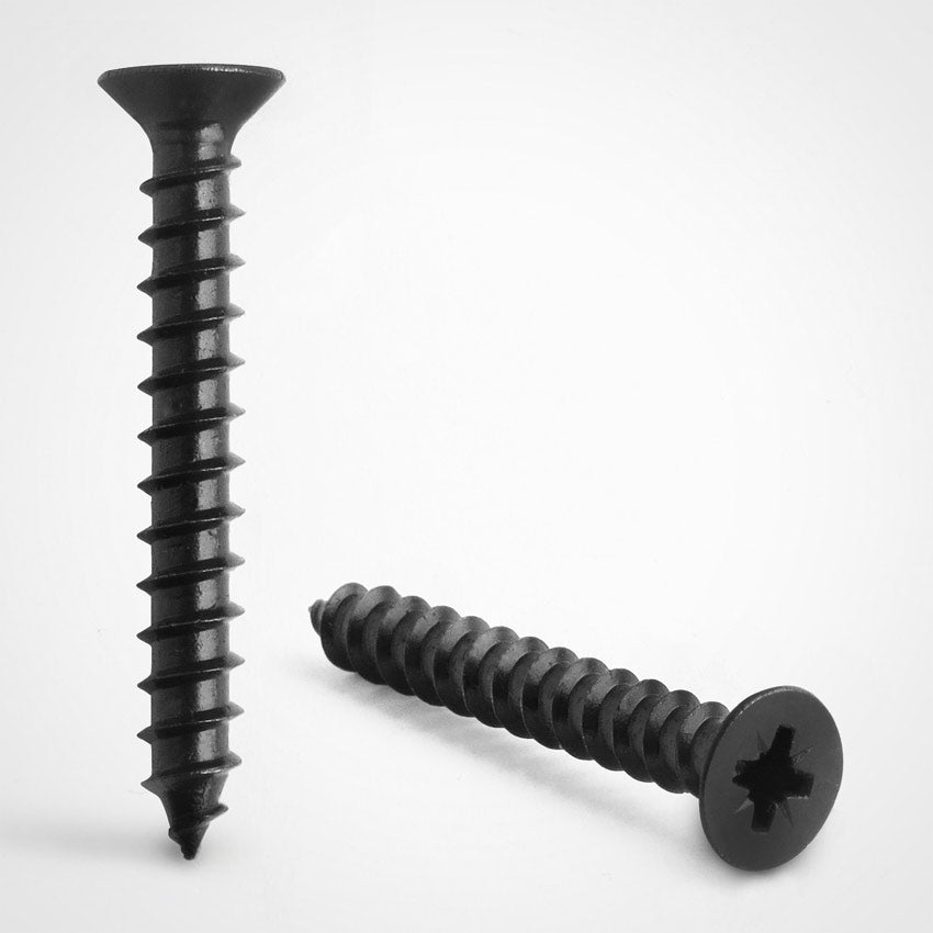 Black Stainless Steel Pozi Countersunk Chipboard Screw