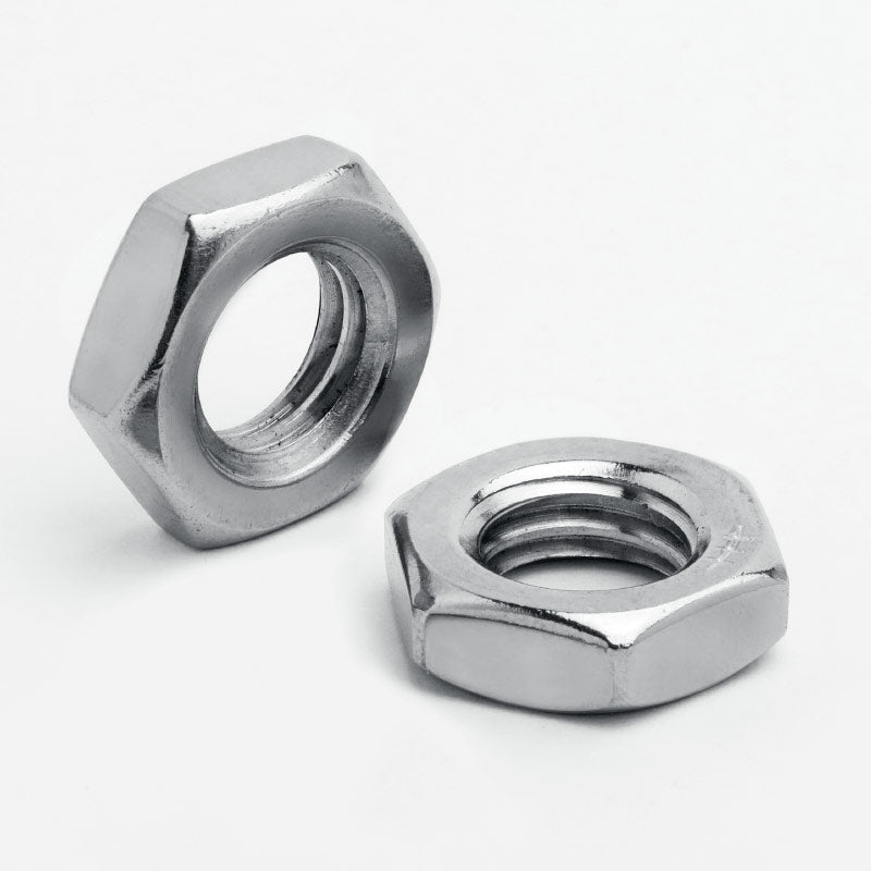 A2 Stainless Steel Thin nuts also known as half nuts or jam nuts