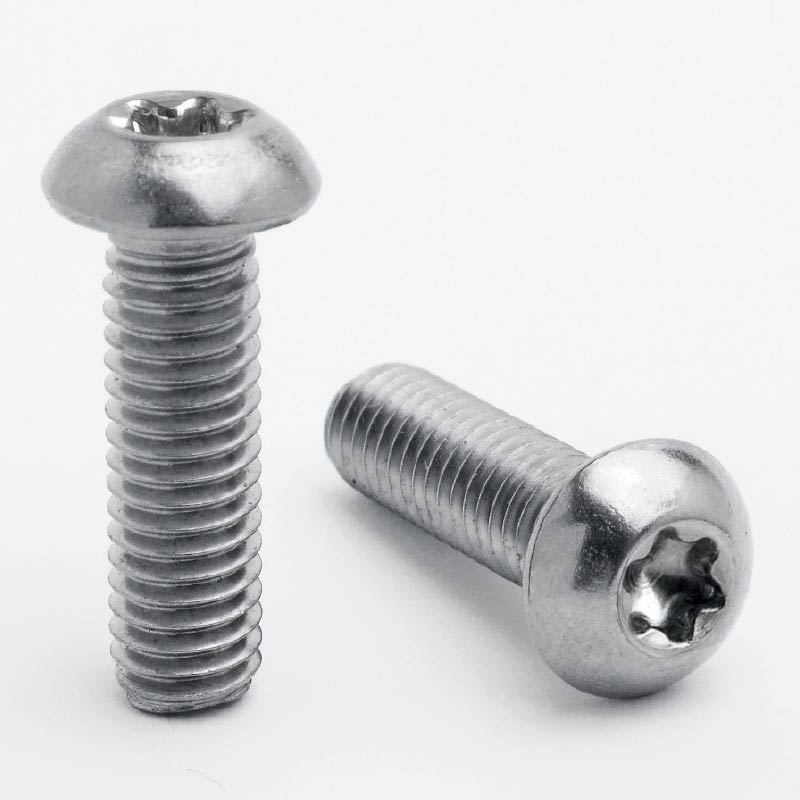 Stainless steel torx button screws
