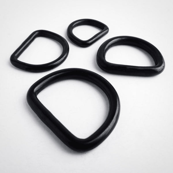 Black Stainless Steel D Rings