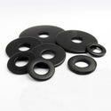 Balck Stainless Steel A2 Flat Washers M3-M4-M5-M6-M8-M10-M12-M14-M16 more sizes available on request call: 01422 881814