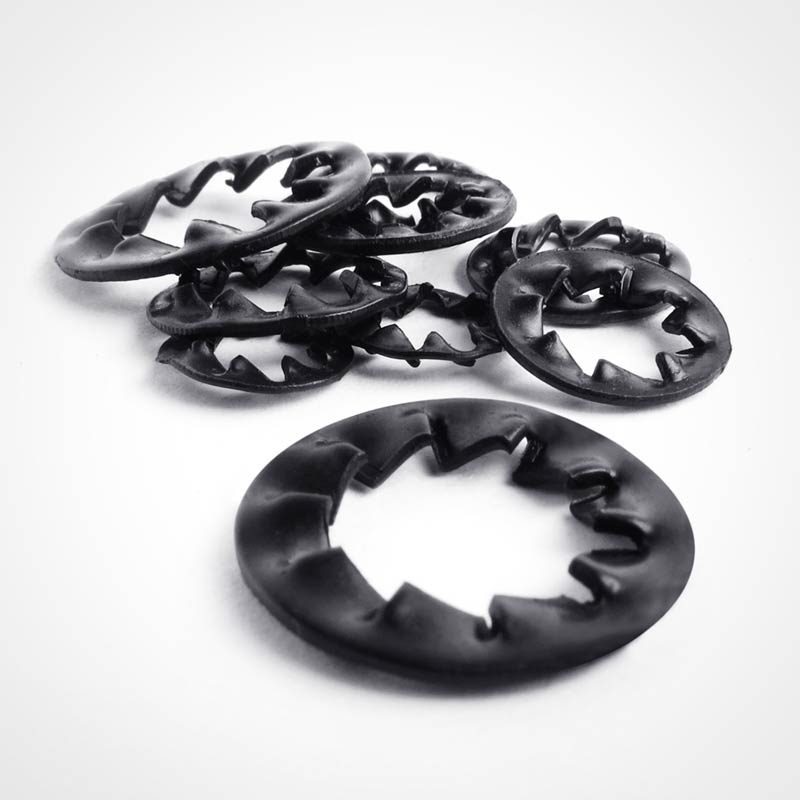 Black Stainless Steel Internal Serrated Lock Washers DIN 6798 J