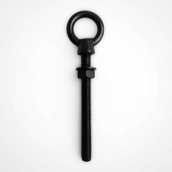 Black Stainless Steel Long Shank Lifting Eye Bolt