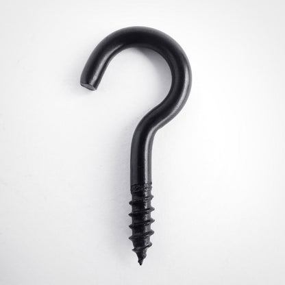 black stainless steel picture hook with screw thread