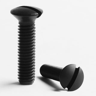 Black Stainless Steel Slotted Raised Countersunk Machine Screws