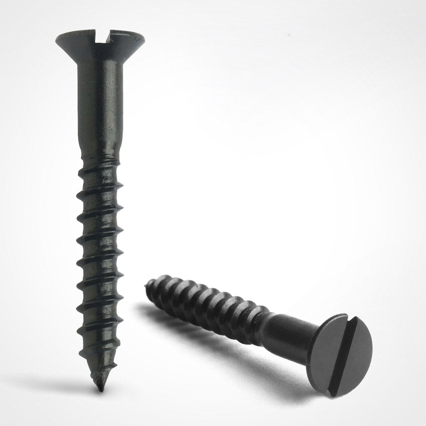 Slotted wood screw