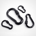 Black Stainless Steel Spring Hook With Safety Nut
