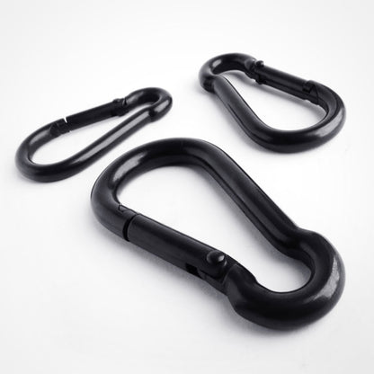 Black Stainless Steel Spring Hook Carabiner 316 A4 Marine Grade