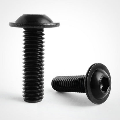 Black Stainless Steel Button Flange Screws | ISO 7380-2 | M3–M12 | Carbolts