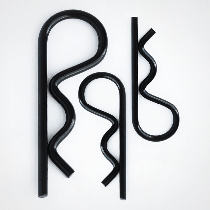 Black Stainless Steel R Clips