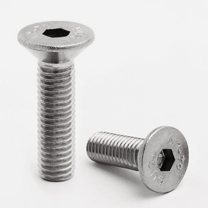 Carbolts-Socket Countersunk 6x20mm Screws ISO 10642 A2-70 Stainless Steel