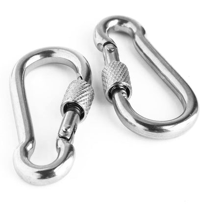 carabiner with locking nut 