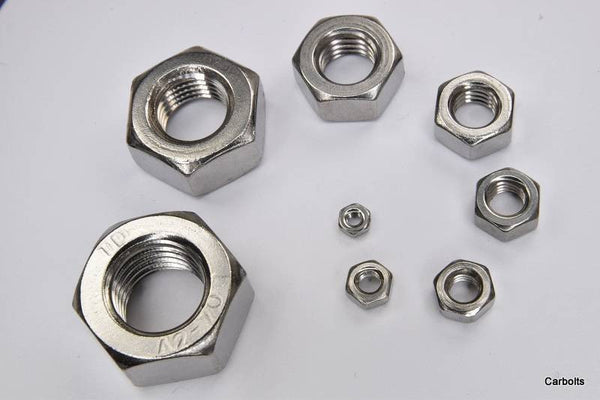 Stainless Steel Full Nuts A2-70 Stainless Steel