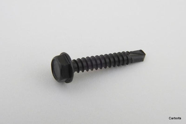 Black Stainless Steel Hex Flange Self Drilling