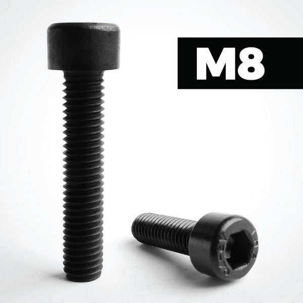 Black M8 Cap Screws