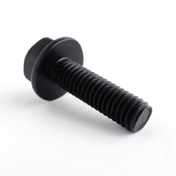 Non-Serrated Flange Hex Bolt A2 Black Stainless DIN 6921