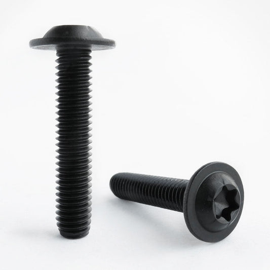 Black Stainless Steel Torx Button Flange Screws Fairing Bolt