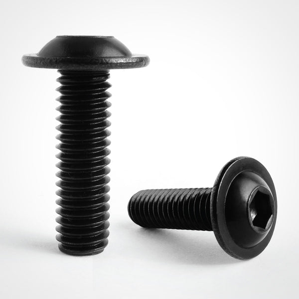 M3 Black Stainless Steel Socket Button Flange