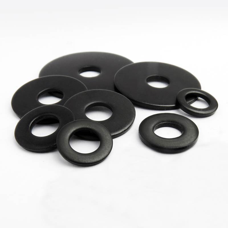 Black Performance Stringer Washers Black Stainless Steel Flat Washers and Penny Washers – carbolts.co.uk