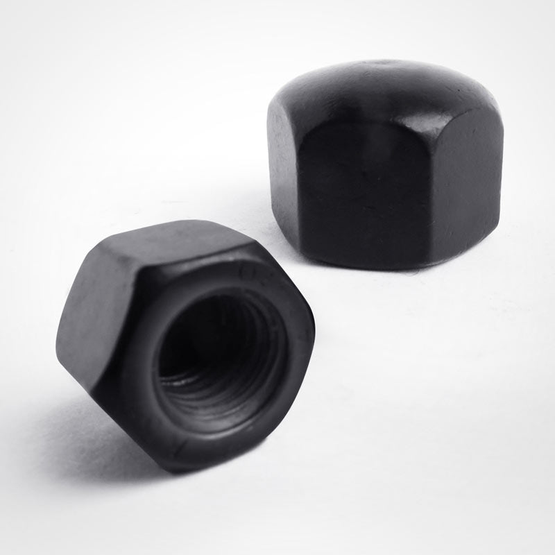 Carbolts black stainless steel hexagon cap nuts DIN917