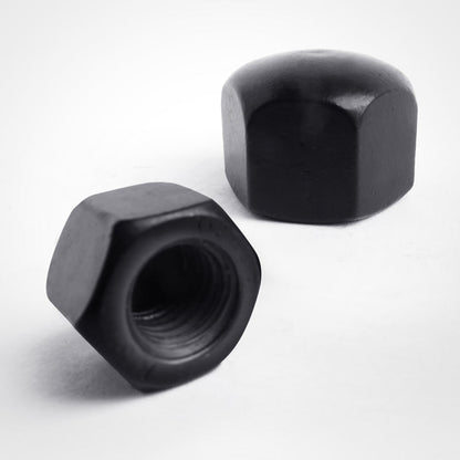 Carbolts black stainless steel hexagon cap nuts DIN917