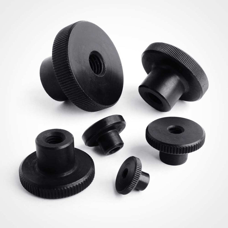 Knurled thumb nuts DIN 466. Available from Carbolts in M3, M4 M5, M6, M8, M10