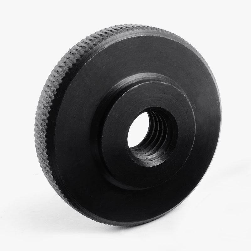 Black stainless steel knurled thumb screws
