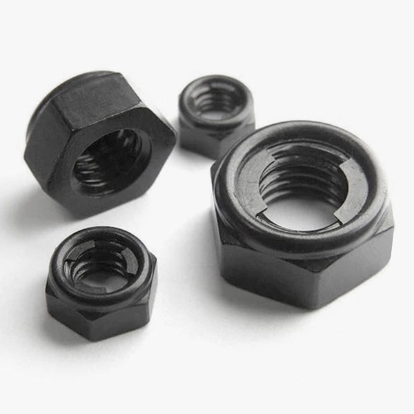 Black Stainless Steel Metal Insert Locking Nut